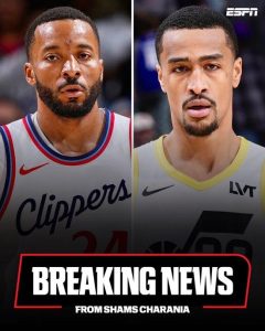 Major Three-Way Deals: Collins Joins Clippers, Powell Heads to Heat, Love and Lee Kerr to Jazz