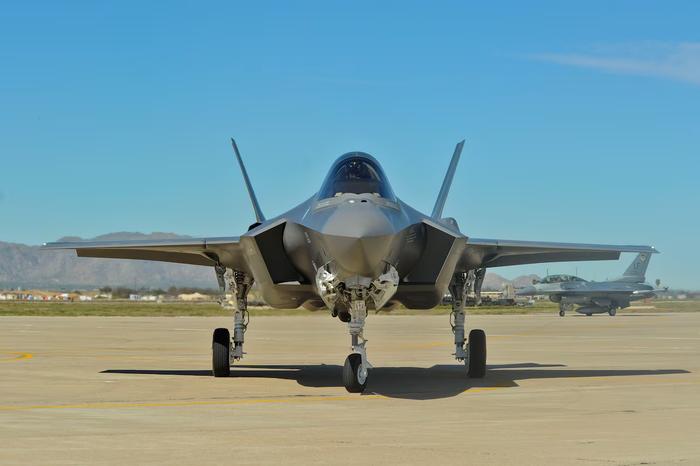 △洛克希德·马丁公司的F-35战斗机(资料图)