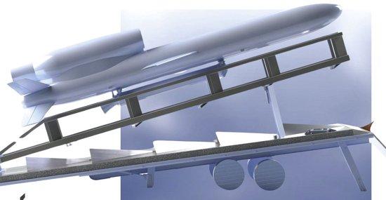 英国FP-5导弹系统（上图）与“火烈鸟”巡航导弹类似。